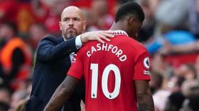 Ten Hag nổi đóa khi bị 'soi' việc loại Rashford ở MU 0-0 Crystal