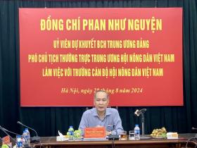 Phó Chủ tịch Thường trực Trung ương Hội Nông dân Việt Nam Phan Như Nguyện làm việc với Trường Cán bộ NDVN  第5张