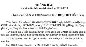 Diễn biến mới vụ phụ huynh bức xúc tiền 'bảo trì ti vi' 100.000 đồng/học sinh  第1张