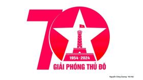  Công bố logo kỷ niệm 70 năm ngày Giải phóng Thủ đô 