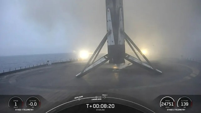  20 vệ tinh rơi sau sự cố tên lửa thảm khốc của SpaceX 