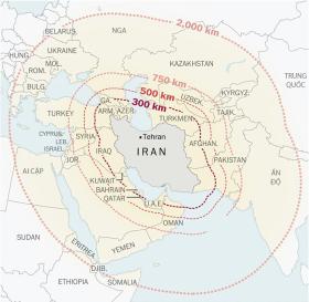 4 mẫu tên lửa Iran khai hỏa để tập kích Israel 