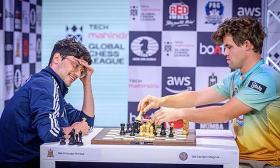 Đội của Carlsen hụt suất chung kết Global Chess League 